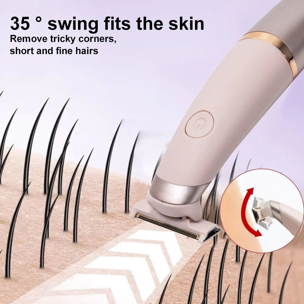 Womens Electric Epilator for Women Pubic Hair Removal Intimate Areas Places Part Haircut Razor Clipper Trimmer Lady Shaving