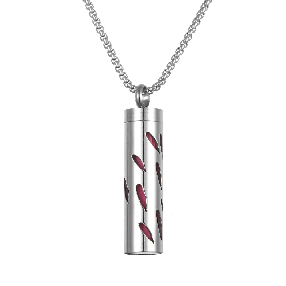 Stainless Steel Aromatherapy Necklace Diffuser Pendant Aroma Diffuser Locket Perfume Essential Oil Diffuser Pendant Necklace