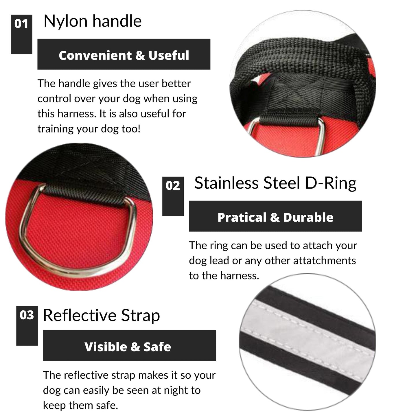 CYNTRIX™ - CUSTOM FIT NO-PULL DOG HARNESS