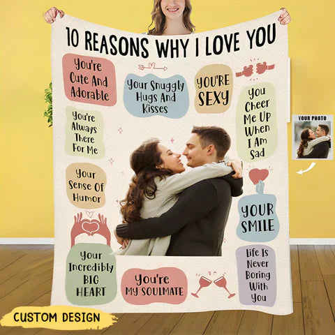 CYNTRIX™ - 10 REASONS I ADORE MY PERSONALIZED PHOTO BLANKET