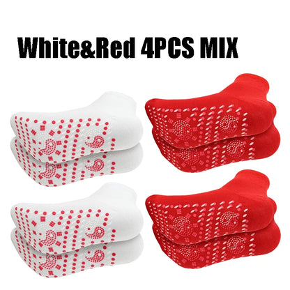 1-10pairs Tourmaline Self-Heating Socks Winter Warm Thermal Health Care Socks Floor Socks Absorption Deodorant  Warm Socks