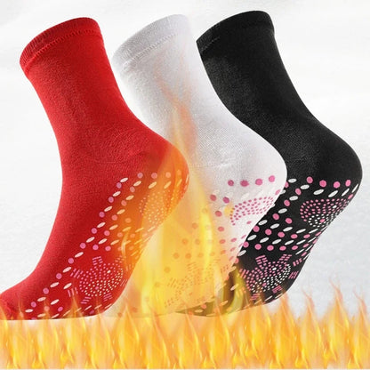 1-10pairs Tourmaline Self-Heating Socks Winter Warm Thermal Health Care Socks Floor Socks Absorption Deodorant  Warm Socks