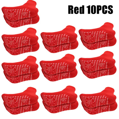 1-10pairs Tourmaline Self-Heating Socks Winter Warm Thermal Health Care Socks Floor Socks Absorption Deodorant  Warm Socks